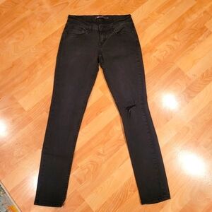 Levi's 524 Skinny Black Jeans Size 5